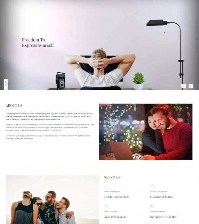 中小型互联网开发公司网站html模板 - 项目资源网