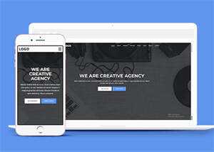 黑色全屏艺术设计网站模板下载 - 项目资源网