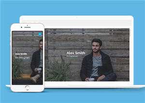 个人职业技能工作经历响应式网页模板 - 项目资源网