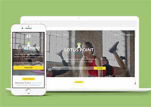 性感女性塑身锻炼类HTML5模板 - 项目资源网