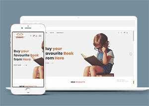 儿童书籍网上商店HTML5模板下载 - 项目资源网