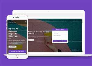 数字创业公司响应式模板下载 - 项目资源网