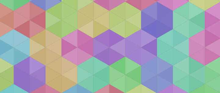 html5 canvas彩色六角菱形拼接背景图案特效 - 项目资源网