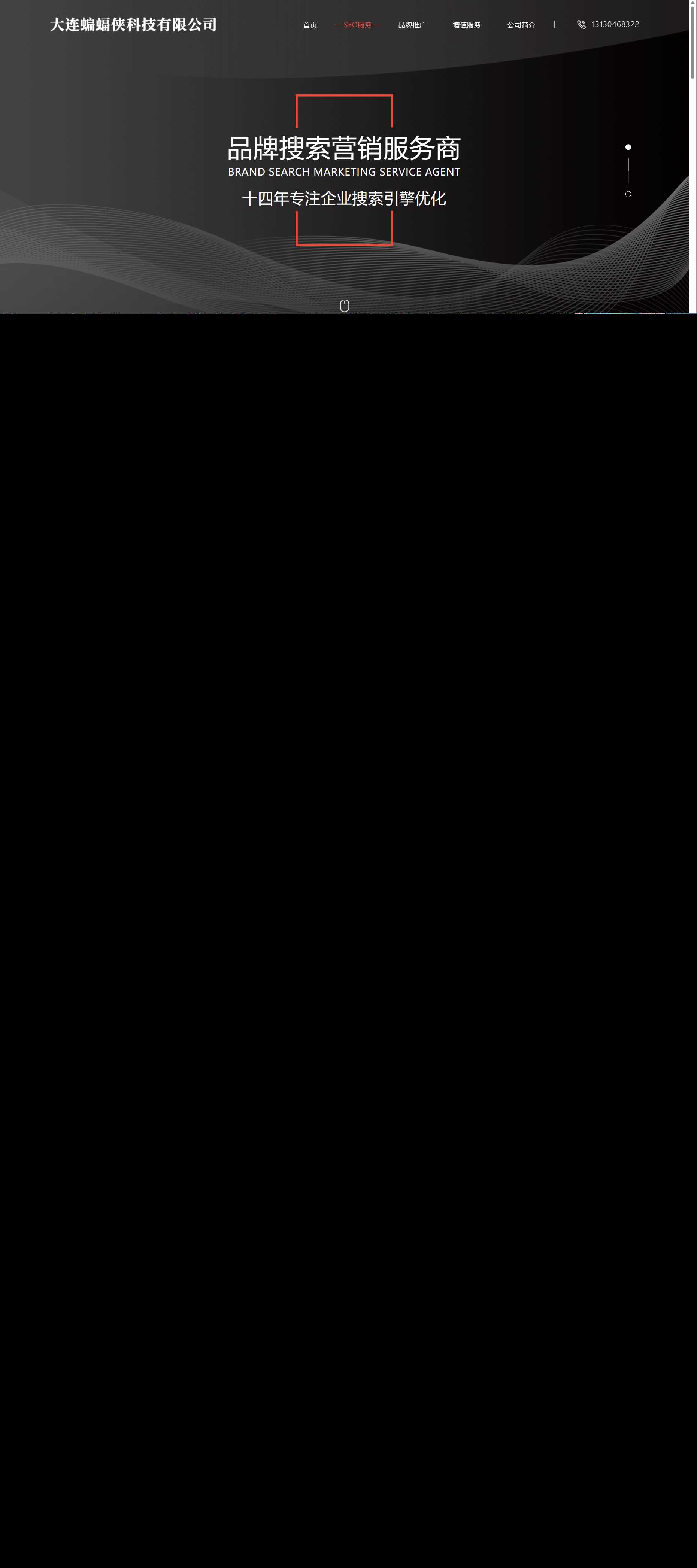 分享一套简洁大气且好看的排名seo官网源码 - 项目资源网