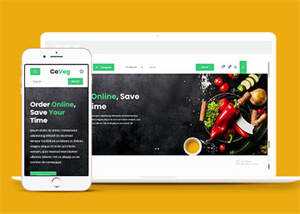 简洁生活食品电商类网站模板下载 - 项目资源网