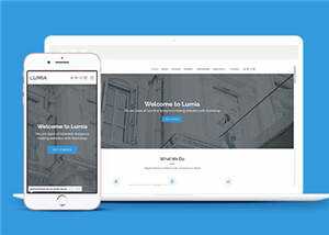商业技术研发团队响应式网页模板 - 项目资源网